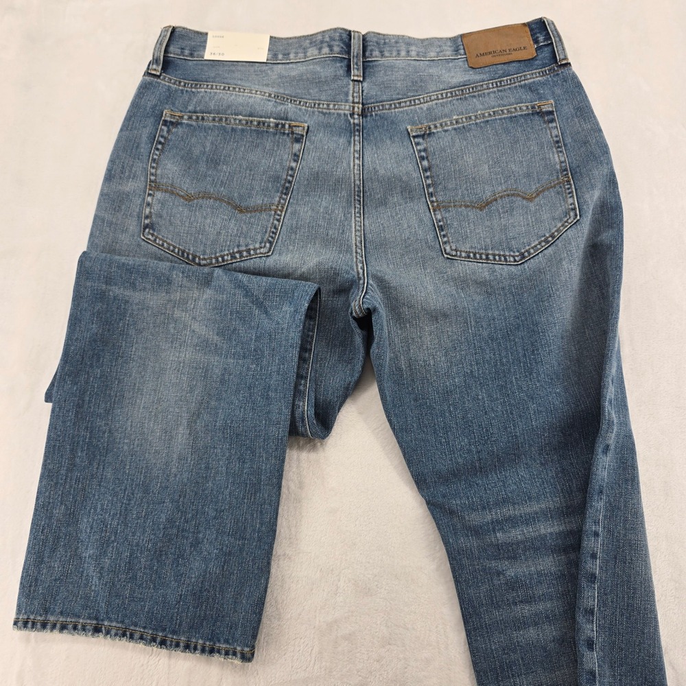 American Eagle Jeans Mens 36x30 Loose Medium Indigo Blue Denim 4174 NEW